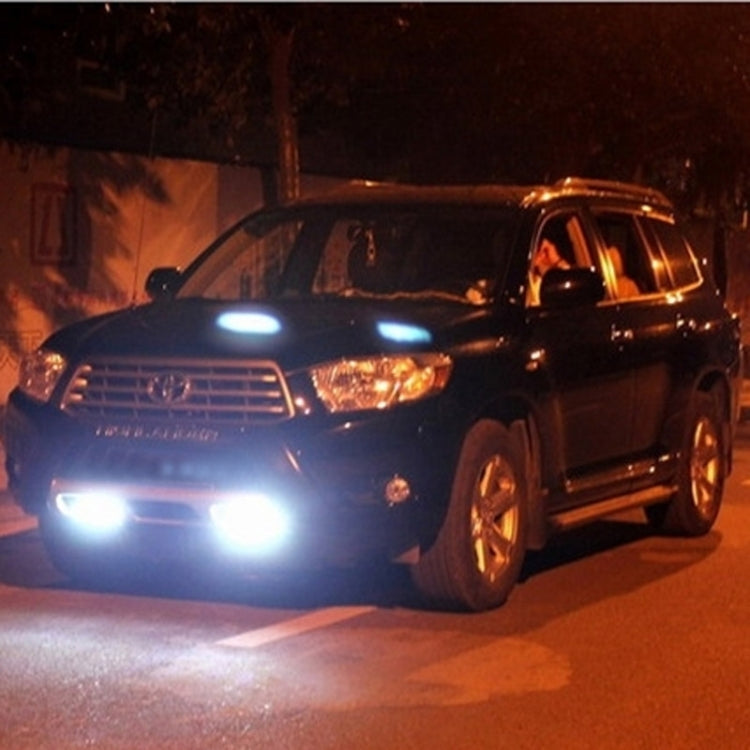 2 pezzi MZ 9W 540LM 6500K 3-LED luce bianca cablata fendinebbia per auto diurna, DC12-24V, cavo leggero: 15 cm, MZ 9W
