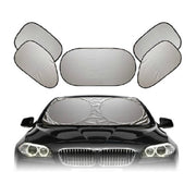 Set di panni parasole per auto 6 in 1 con accessori estivi rivestiti in argento, consegna colore casuale, 6 in 1 Sun Shade