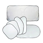 Set parasole auto 6 in 1 con pellicole rivestite argento