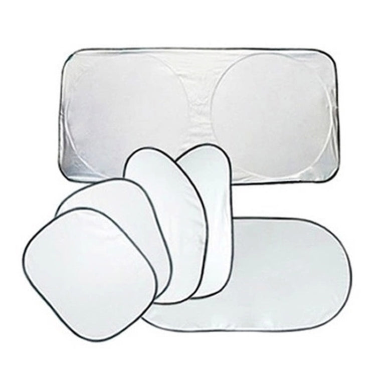Set parasole auto 6 in 1 con pellicole rivestite argento