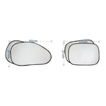 Set parasole auto 6 in 1 con pellicole rivestite argento