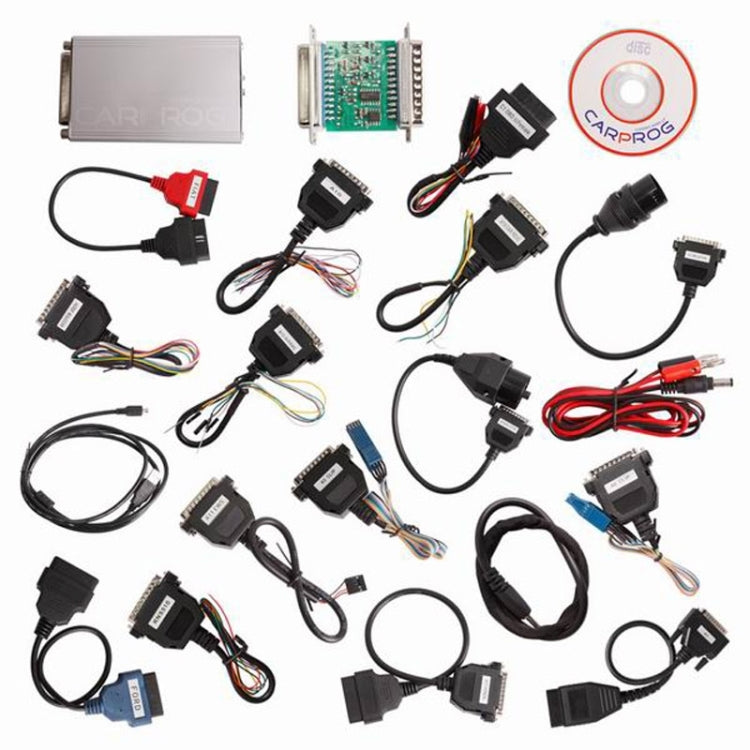 Carprog V10.03 Strumento di riparazione automatica con chip ECU completo con 21 adattatori per riparazione autoradio/contachilometri/cruscotti/immobilizzatori, Auto Repair Tool
