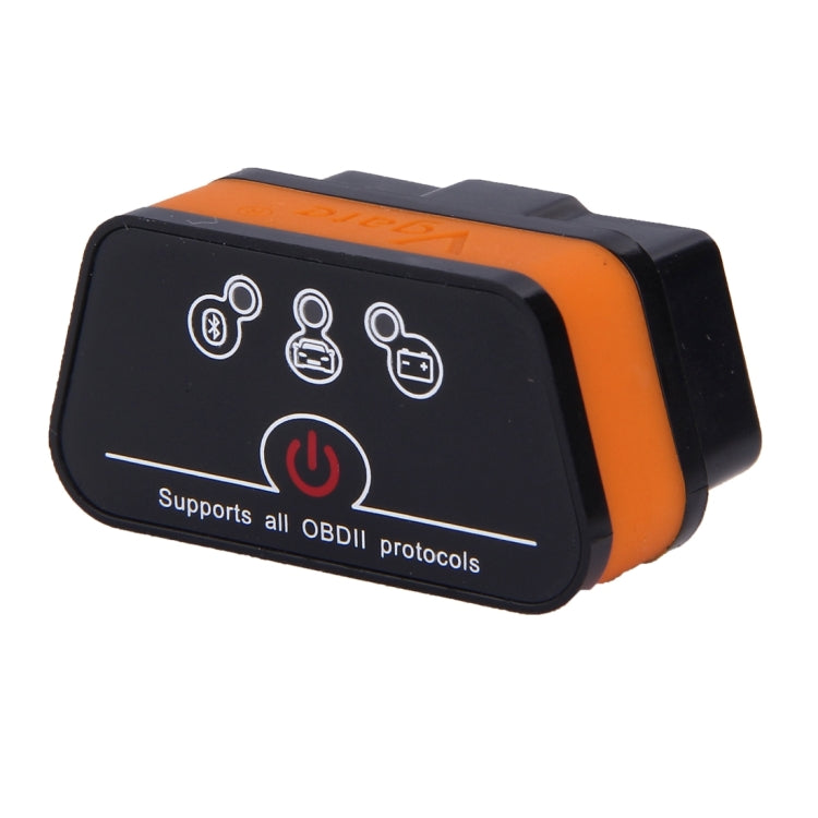 Strumento scanner per auto Vgate iCar II Super Mini ELM327 OBDII Bluetooth V3.0, supporta sistema operativo Android, supporta tutti i protocolli OBDII, Bluetooth V3.0 Black, Bluetooth V3.0 Oragne, Bluetooth V3.0  White, Bluetooth V3.0 Orange + Black   ...