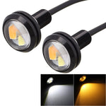 2 PZ 22,5mm 2W 200LM Luce bianca + gialla 4 LED SMD 5630 Eagle Eye Luce di direzione per auto Luce di marcia diurna, 0