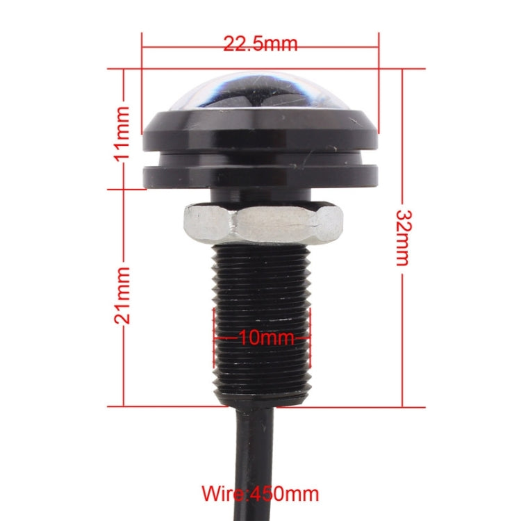2 PZ 22,5mm 2W 200LM Luce bianca + gialla 4 LED SMD 5630 Eagle Eye Luce di direzione per auto Luce di marcia diurna, 0