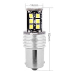 2 PCS 1156 3W LED 300LM SMD 2835 Luce di direzione posteriore per auto/Luce di retromarcia per veicoli, DC 12V, 1156 3W, 1156