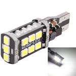 2 PCS T15 3W LED bianco 300LM SMD 2835 Fendinebbia posteriore per auto/Luce di riserva per veicoli, DC 12V, T15+3W 300LM/6500K