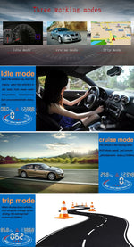 E300 da 5,5 pollici per auto OBDII/EUOBD HUD Sistema di sicurezza Head Up Display montato sul veicolo, supporta velocità e consumo di carburante, allarme di velocità eccessiva, consumo di carburante, temperatura dell'acqua, ecc., E300