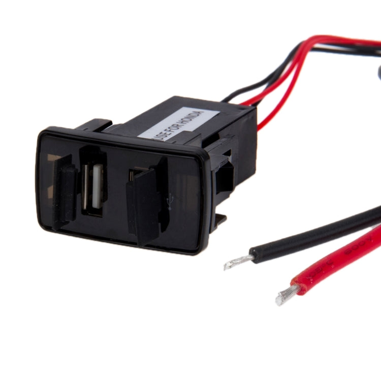 Adattatore caricabatteria da auto USB per smartphone 001 3.3A 2 porte per iPhone 6 / iPad Air, compatibile con HONDA, 001