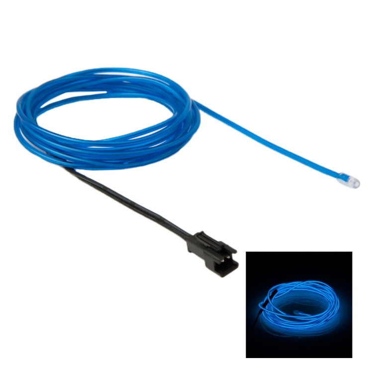 Striscia luminosa per auto flessibile rotonda impermeabile con driver per la decorazione dell'auto, lunghezza: 2 m, 2m