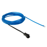 Striscia luminosa per auto flessibile rotonda impermeabile con driver per la decorazione dell'auto, lunghezza: 2 m, 2m