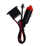Striscia luminosa per auto flessibile rotonda impermeabile con driver per la decorazione dell'auto, lunghezza: 2 m, 2m