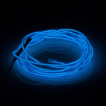 Striscia luminosa per auto flessibile rotonda impermeabile con driver per la decorazione dell'auto, lunghezza: 2 m, 2m