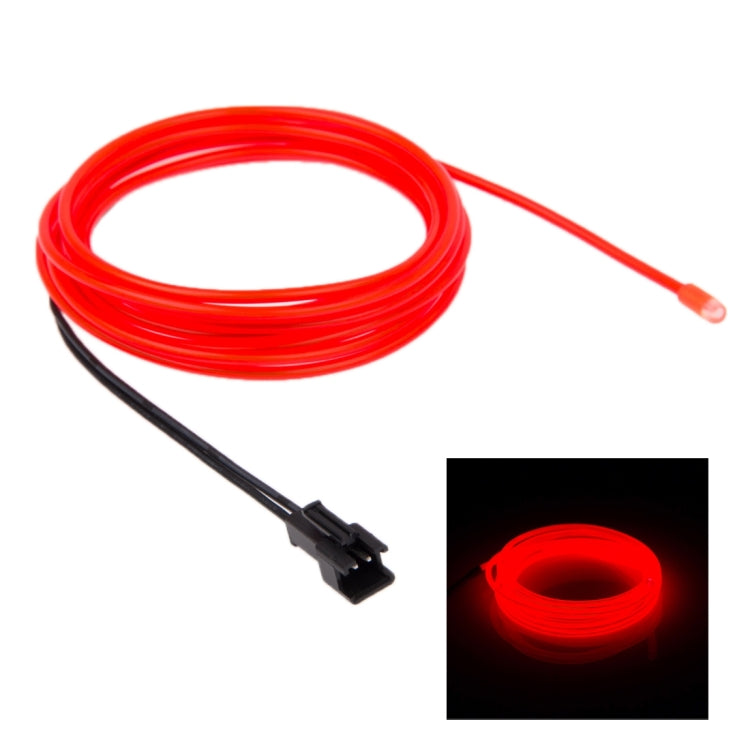 Striscia luminosa per auto flessibile rotonda impermeabile con driver per la decorazione dell'auto, lunghezza: 2 m, 2m