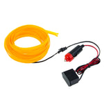 Striscia luminosa per auto piatta e flessibile impermeabile con driver per la decorazione dell'auto, lunghezza: 5 m, 5M