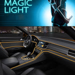 Striscia luminosa per auto piatta e flessibile impermeabile con driver per la decorazione dell'auto, lunghezza: 5 m, 5M