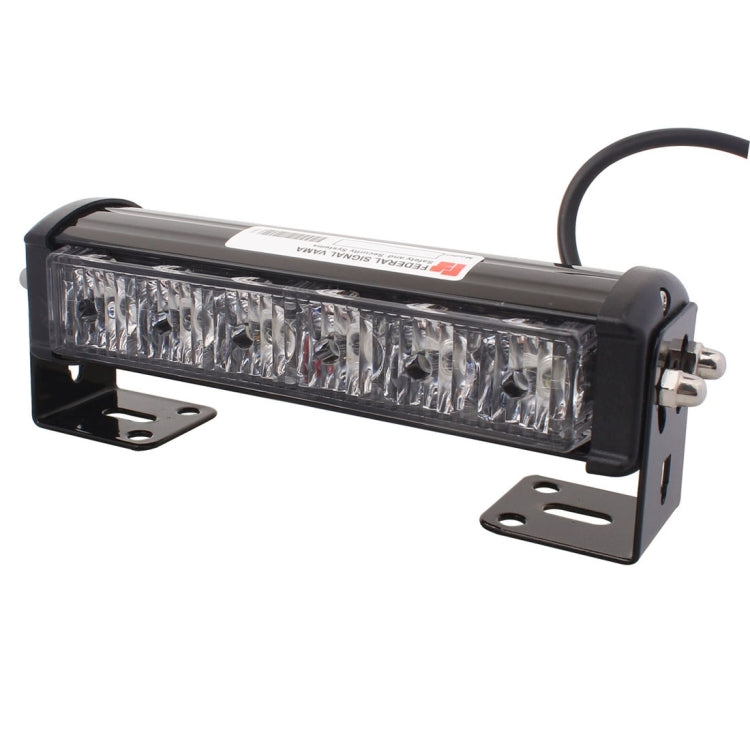 2 PZ 6 pollici 6 LED 2 x 18W Spia flash per auto Rosso + Blu Cambia luce di emergenza impermeabile bianca, DC 12V, Light Red + Blue Change White