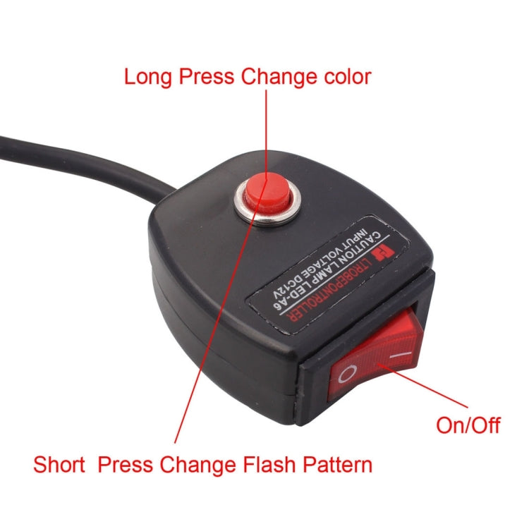 2 PZ 6 pollici 6 LED 2 x 18W Spia flash per auto Rosso + Blu Cambia luce di emergenza impermeabile bianca, DC 12V, Light Red + Blue Change White