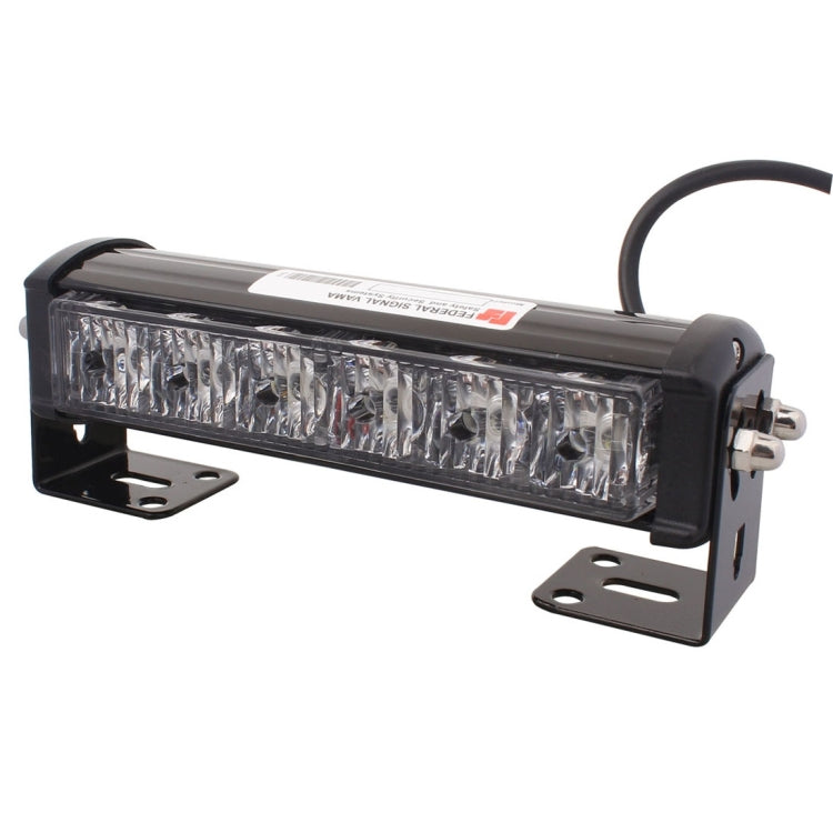 2 PZ 6 pollici 6 LED 2 x 18W Spia flash per auto Giallo Cambia luce di emergenza impermeabile bianca, DC 12V, Yellow Change White