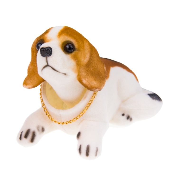 Camion universale per auto, bambola per cani Beagle fortunato, scuoti la testa, ornamento, decorazione per veicoli, salvadanaio giocattolo, con nastro biadesivo, Lucky Beagle