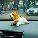 Camion universale per auto, bambola per cani Beagle fortunato, scuoti la testa, ornamento, decorazione per veicoli, salvadanaio giocattolo, con nastro biadesivo, Lucky Beagle