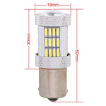 2PCS 1156 10W 540LM Luce bianca 54 LED 4014 SMD Lampadina per luce freno auto, DC 12V, 1156