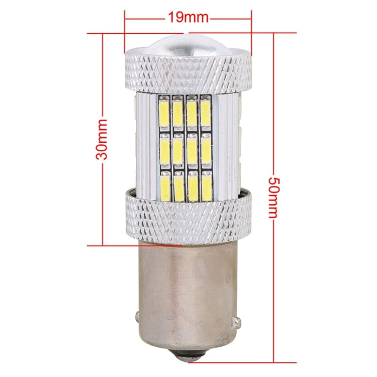 2PCS 1156 10W 540LM Luce bianca 54 LED 4014 SMD Lampadina per luce freno auto, DC 12V, 1156