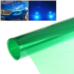 Adesivo protettivo per membrana luminosa per auto con punto di infiammabilità, dimensioni: 195 cm x 30 cm, Dark Black, Baby Blue, Fluorescent Green, Pink, Crystal Green, Matte Black, Dark Blue, Grey Black