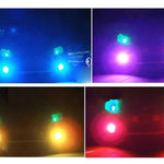 Adesivo protettivo per membrana luminosa per auto con punto di infiammabilità, dimensioni: 195 cm x 30 cm, Dark Black, Baby Blue, Fluorescent Green, Pink, Crystal Green, Matte Black, Dark Blue, Grey Black