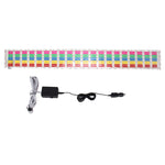 Equalizzatore adesivo per auto EL attivo musicale a 5 colori con caricatore per auto, dimensioni: 90 cm x 10 cm, 90 x 10cm