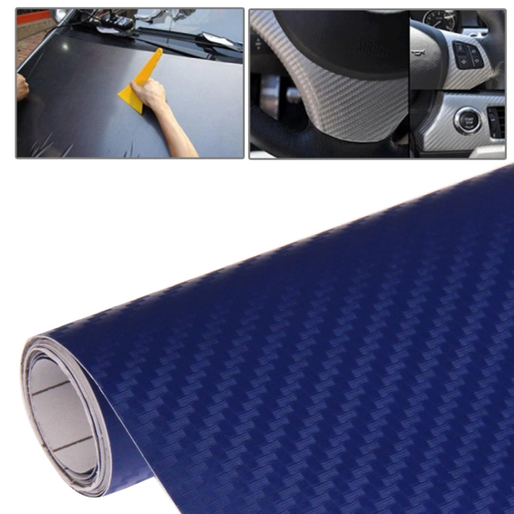 Adesivo decorativo in PVC 3D in fibra di carbonio per auto, dimensioni: 127 cm x 50 cm