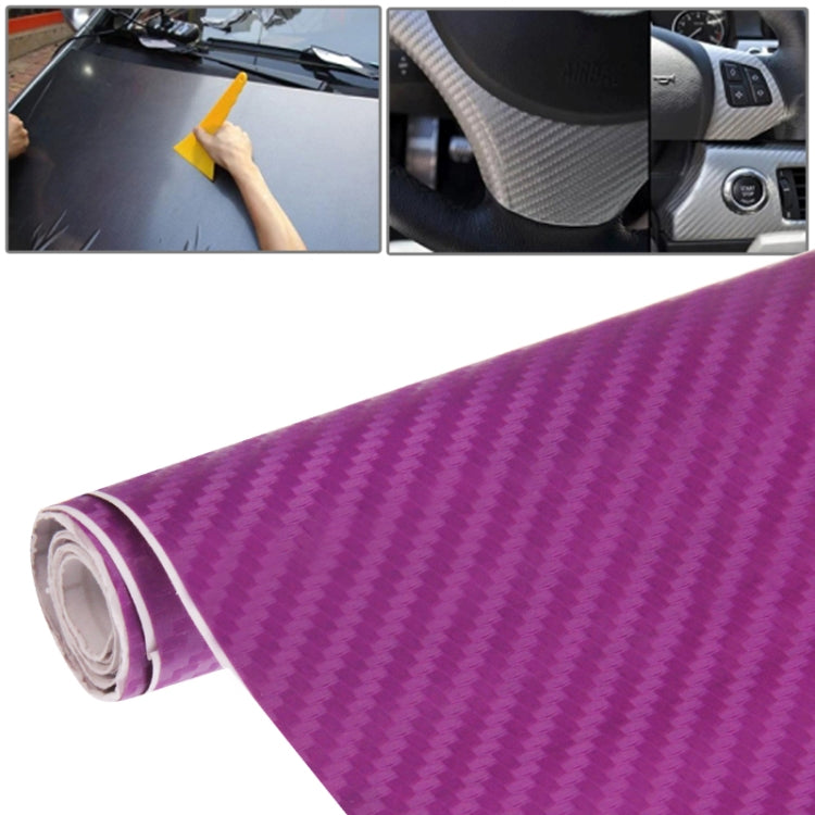 Adesivo decorativo in PVC 3D in fibra di carbonio per auto, dimensioni: 127 cm x 50 cm
