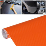 Adesivo decorativo in PVC 3D in fibra di carbonio per auto, dimensioni: 127 cm x 50 cm