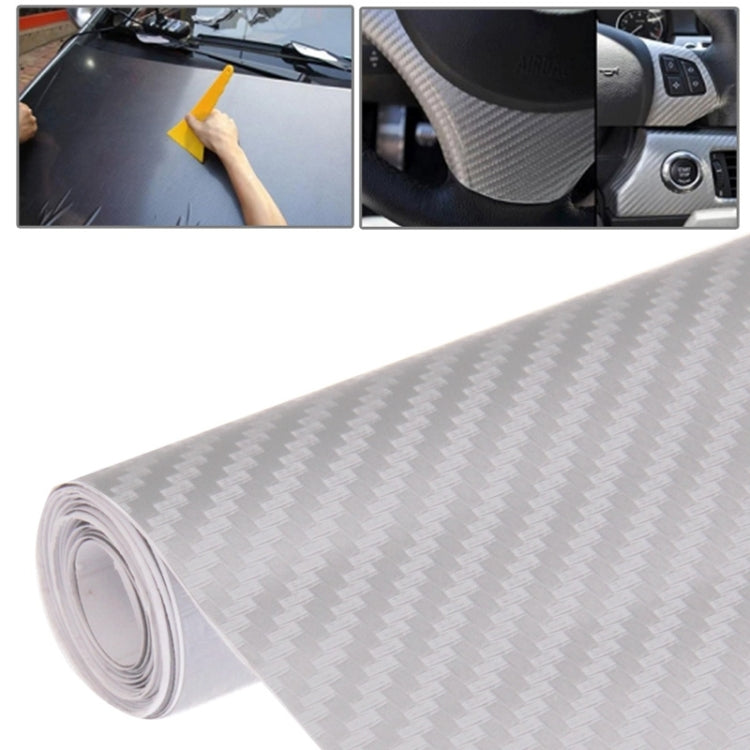 Adesivo decorativo in PVC 3D in fibra di carbonio per auto, dimensioni: 127 cm x 50 cm