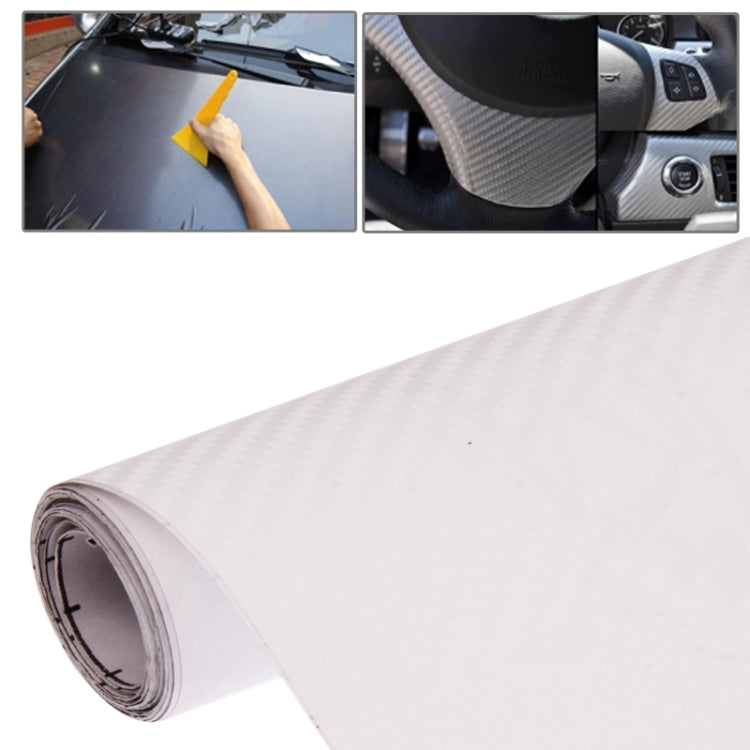 Adesivo decorativo in PVC 3D in fibra di carbonio per auto, dimensioni: 127 cm x 50 cm