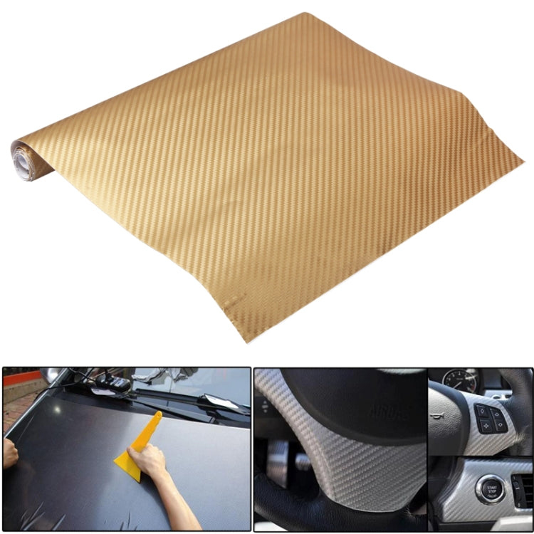 Adesivo decorativo in PVC 3D in fibra di carbonio per auto, dimensioni: 127 cm x 50 cm