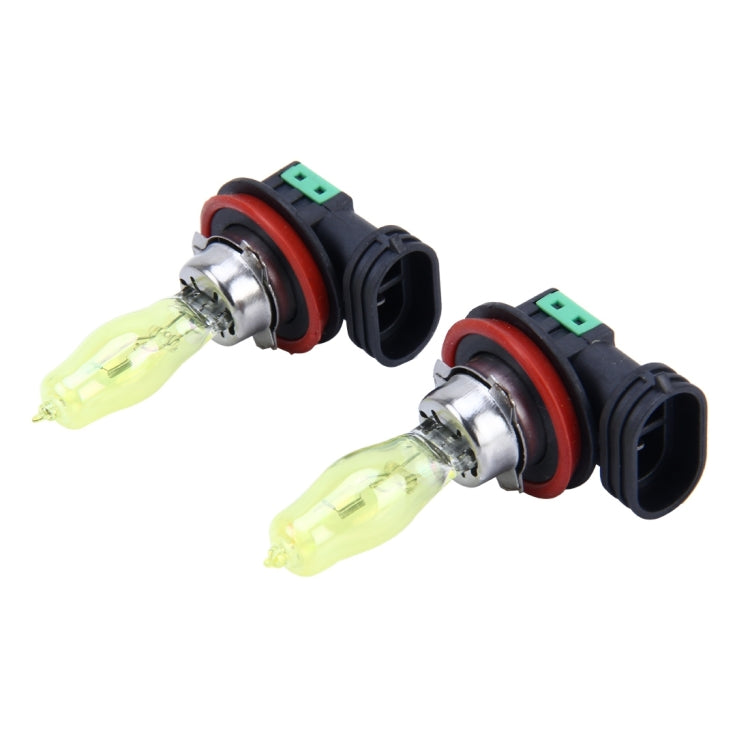 2 lampadine alogene H11 HOD 12V 100W 2400 LM 3500K fari a luce gialla, H11