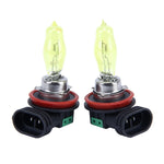 2 lampadine alogene H11 HOD 12V 100W 2400 LM 3500K fari a luce gialla, H11