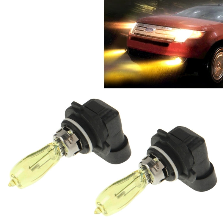 2 X 9006 HOD Lampadine alogene 12V 100W 2400 LM 3500K Fari a luce gialla, 9006