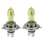 2 lampadine alogene H4 HOD 12V 100W 2400 LM 3500K fari a luce gialla, H4