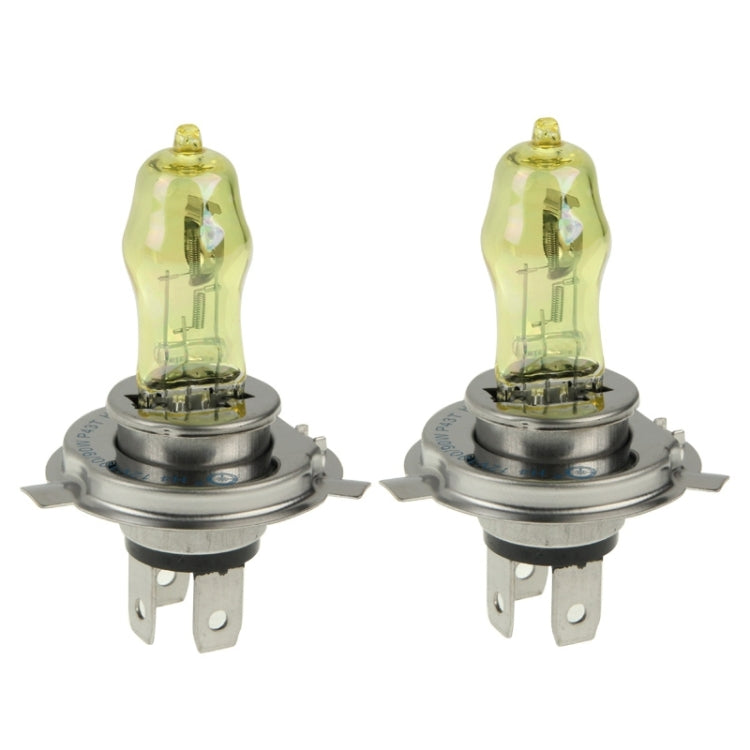 2 lampadine alogene H4 HOD 12V 100W 2400 LM 3500K fari a luce gialla, H4