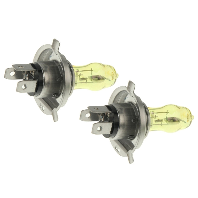 2 lampadine alogene H4 HOD 12V 100W 2400 LM 3500K fari a luce gialla, H4