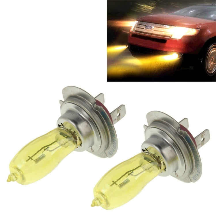 2 lampadine alogene H7 HOD 12V 100W 2400 LM 3500K fari a luce gialla, H7