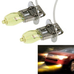 2 lampadine alogene H3 HOD 12V 100W 2400 LM 3500K fari a luce gialla, H3