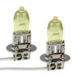 2 lampadine alogene H3 HOD 12V 100W 2400 LM 3500K fari a luce gialla, H3