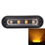 12W 720LM 4-LED 18 modelli di flash Lampada stroboscopica per auto di emergenza, DC 12V, 4-LED Yellow Light, 4-LED White Light, 4-LED Blue Light, 4-LED White + Red Light, 4-LED White + Yellow Light, 4-LED Red + Blue