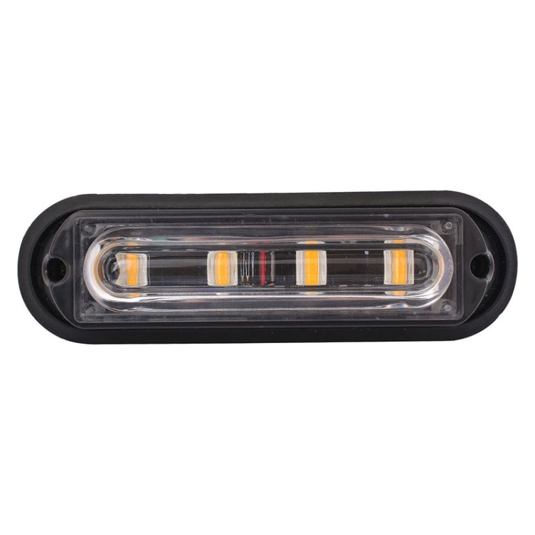 12W 720LM 4-LED 18 modelli di flash Lampada stroboscopica per auto di emergenza, DC 12V, 4-LED Yellow Light, 4-LED White Light, 4-LED Blue Light, 4-LED White + Red Light, 4-LED White + Yellow Light, 4-LED Red + Blue