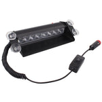 8W 800LM 8-LED 3-Modalità Angolo regolabile Strobo per auto Flash Dash Lampada di emergenza Luce di emergenza con ventose, DC 12V, White + Red, White + Yellow, Red + Blue, Blue, Red, White, Yellow