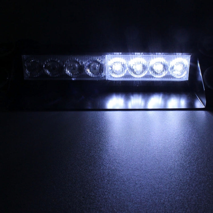 8W 800LM 8-LED 3-Modalità Angolo regolabile Strobo per auto Flash Dash Lampada di emergenza Luce di emergenza con ventose, DC 12V, White + Red, White + Yellow, Red + Blue, Blue, Red, White, Yellow