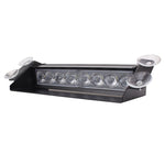 8W 800LM 8-LED 3-Modalità Angolo regolabile Strobo per auto Flash Dash Lampada di emergenza Luce di emergenza con ventose, DC 12V, White + Red, White + Yellow, Red + Blue, Blue, Red, White, Yellow